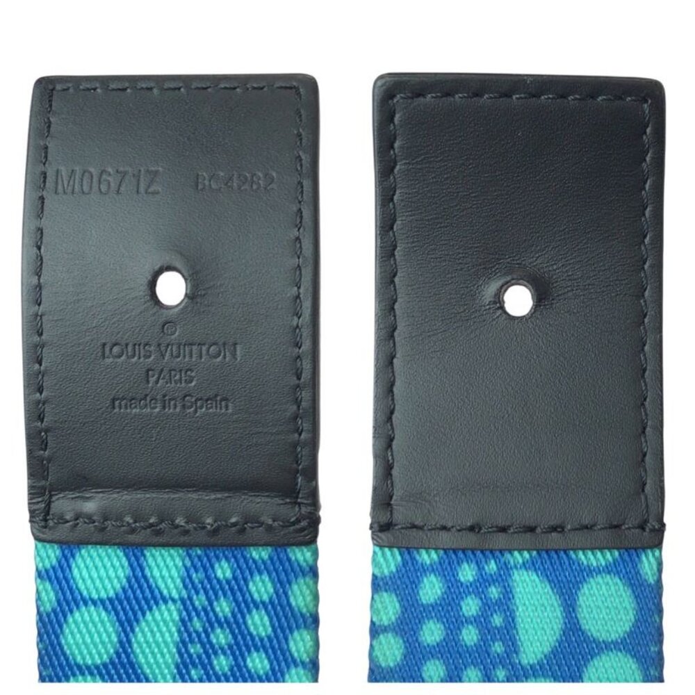 Louis Vuitton Ceinture LV Webbing Yayoi Kusama Blue Black Textile - Picture 6 of 9